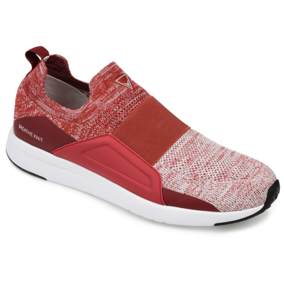 Shop Vance Co. Cannon Casual Slip-on Knit Walking Sneaker In Red