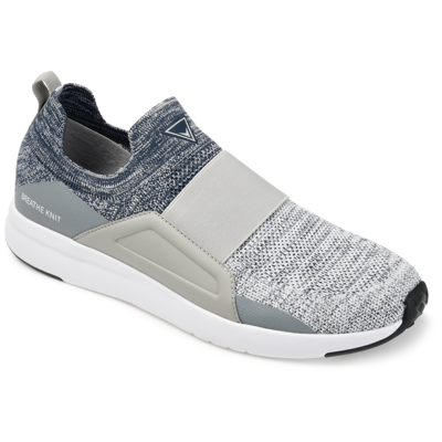 Shop Vance Co. Cannon Casual Slip-on Knit Walking Sneaker In Grey