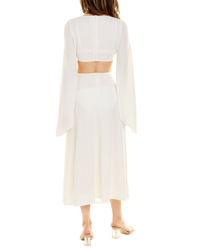 Sonya Majestic Knit Maxi Dress In White