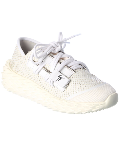 Shop Giuseppe Zanotti Urchin Leather Sneaker In White