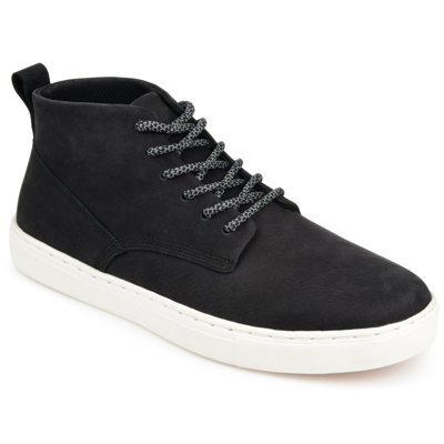 Shop Territory Rove Casual Leather Sneaker Boot In Black