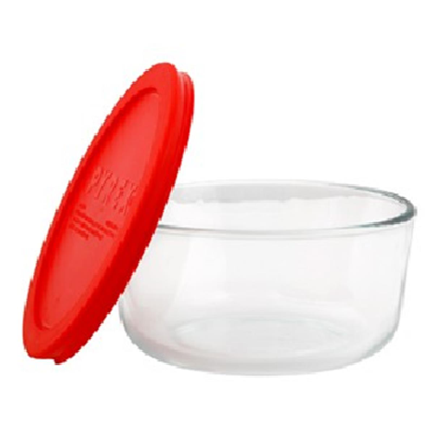 Shop Pyrex 1075429 7 Cup Round Dish With Red Cover
