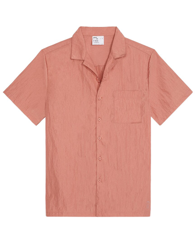 Shop Onia Crinkle Nylon Camp Shirt In Pink