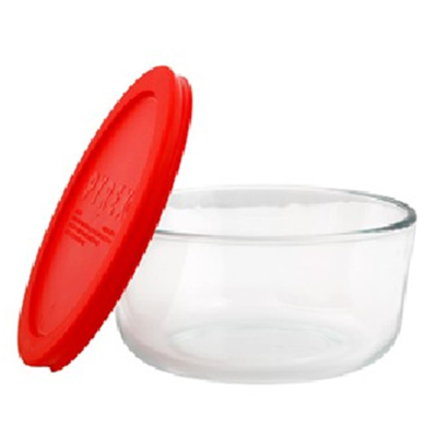 Shop Pyrex 1075428 4 Cup Round Dish With Red Cover
