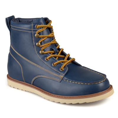 Shop Vance Co. Men's Wyatt Mock Toe Boot In Blue