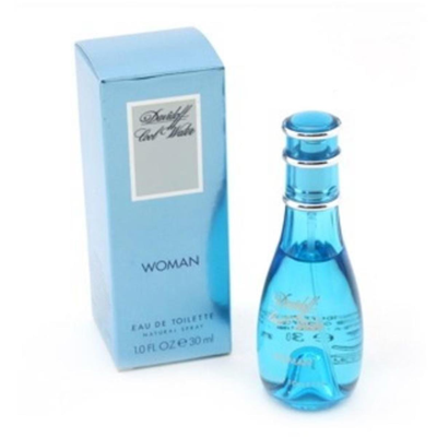 Shop Davidoff Cool Water Woman By  -edt Spray** 1 oz In Blue