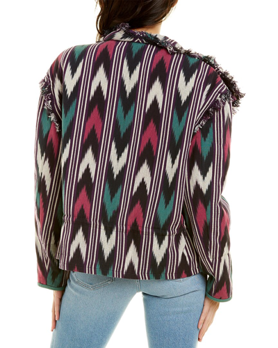 Isabel Marant Étoile Geometric-print Fringed Jacket In Multi