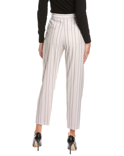 Shop Brunello Cucinelli Ball Chain Wool-blend Pant In White