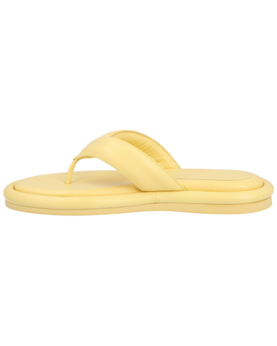 Gia Borghini Gia 5 Puffy Flat Sandals In Yellow