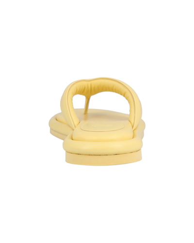 Gia Borghini Gia 5 Puffy Flat Sandals In Yellow