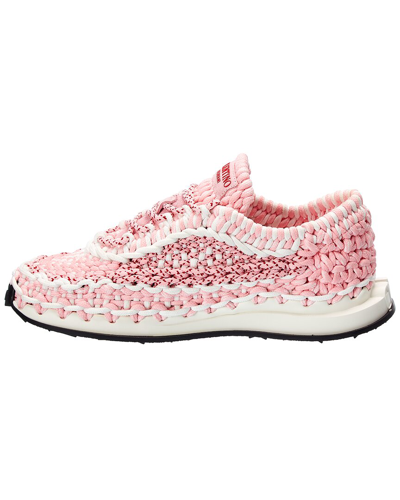 Shop Valentino Crochet Sneaker In Pink