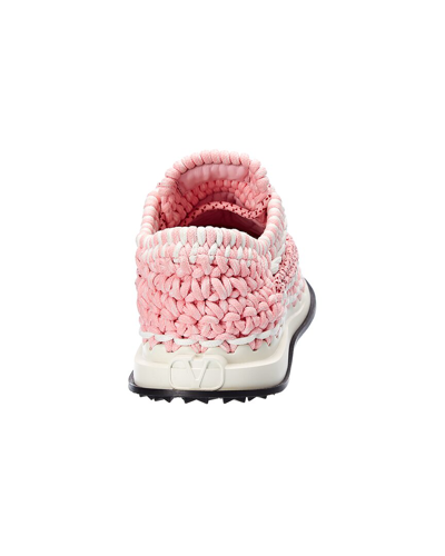Shop Valentino Crochet Sneaker In Pink