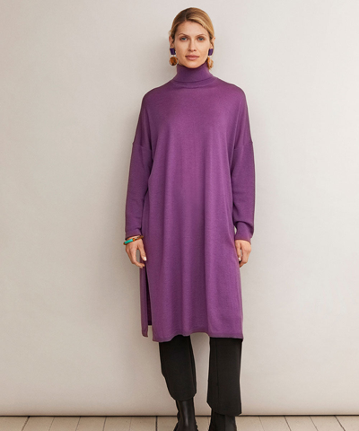 Shop Masai Nurit Knit Maxi Dress In Purple