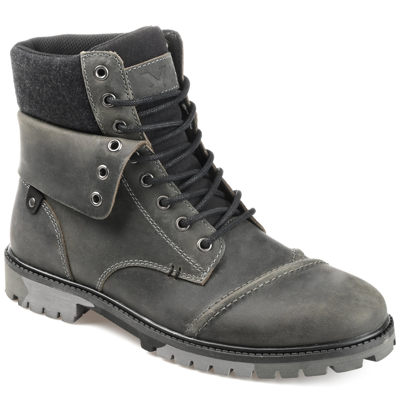 Shop Territory Grind Cap Toe Ankle Boot In Grey