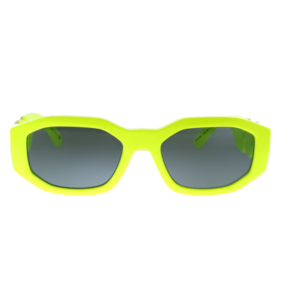 Shop Versace Ve 4361 532187 Unisex Square Sunglasses In Yellow