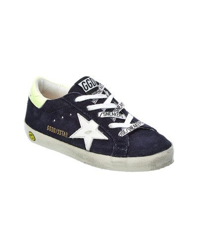 Shop Golden Goose Superstar Suede Sneaker In Blue