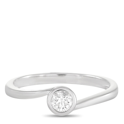 Non Branded Lb Exclusive 14k White Gold 0.26 Ct Diamond Ring