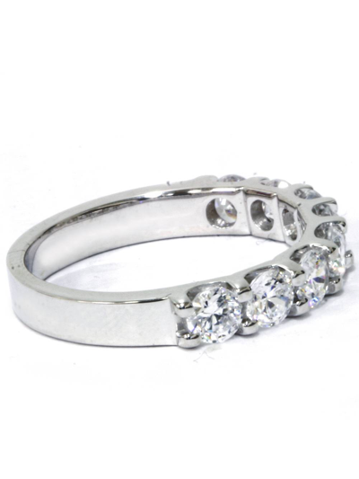Pompeii3 2ct Diamond U Prong Wedding Ring 14k White Gold Anniversary Band In Silver