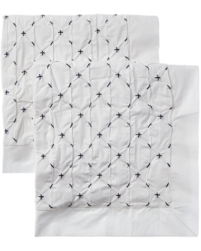 Shop Amalia Home Collection Espirito Sham Pair In White