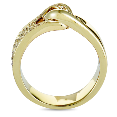 Shop Swarovski Gallon Gold-plated And Crystal Interlocking Band Ring