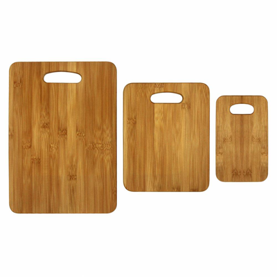 Shop Oceanstar 3-piece Bamboo Cutting Board Set, Rounded In Multi
