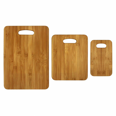 Oceanstar 3-piece Bamboo Cutting Board Set, Rounded In Multi