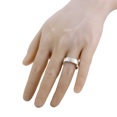 Shop Georg Jensen Smithy Silver Hammered Band Ring