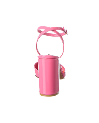 Shop Valentino Maxi Stud 90 Patent Pump In Pink