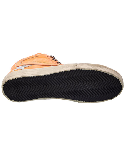 Shop Golden Goose Slide Suede Sneaker In Orange