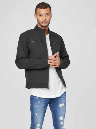 Guess Factory Raymond Scuba Puffer Jacket In Black ModeSens