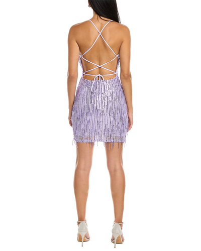 Shop Bebe Sequin Mini Dress In Purple