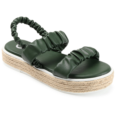 Shop Journee Collection Collection Women's Tru Comfort Foam Knowles Sandal In Green