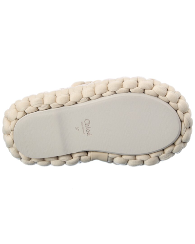 Shop Chloé Chloe Kamy Platform Sandal In White