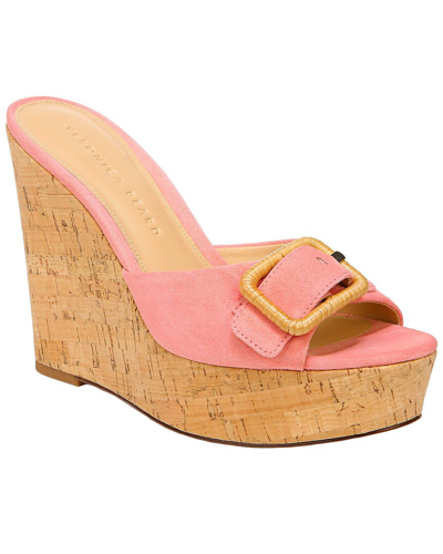 Shop Veronica Beard Donata Suede Shoe In Pink