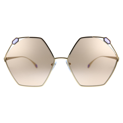 Shop Bvlgari Bv 6160 2014/3 Womens Geometric Sunglasses In Pink