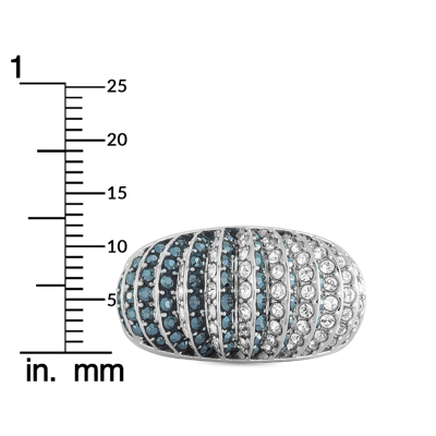 Swarovski Luxury Rhodium-plated Stainless Steel Black And Clear  Crystals Ring In Multi