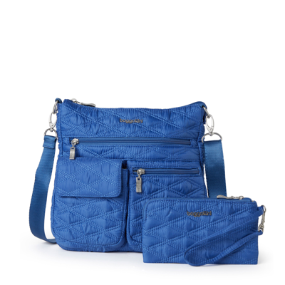 Shop Baggallini Modern Everywhere Slim Crossbody In Blue