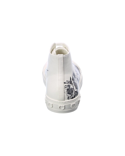 Shop Ferragamo Salvatore  Nirvana Leather High-top Sneaker In White