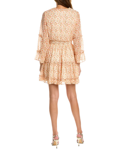 Shop Bcbgeneration Tiered Mini Dress In Beige