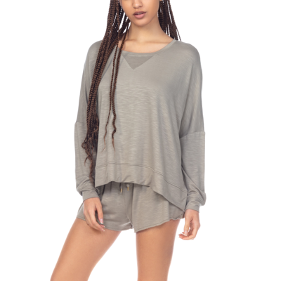 Shop Honeydew Intimates Starlight Sweatshirt In Grey