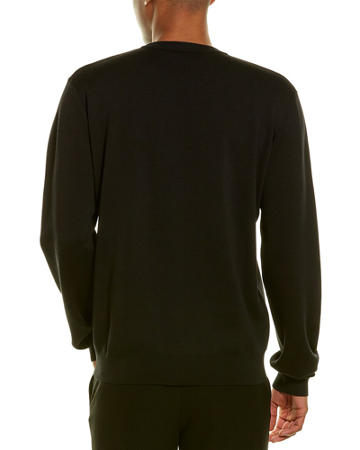 Shop Versace Crewneck Sweater In Black