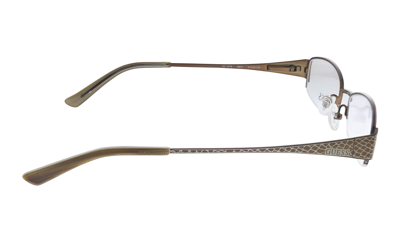 Guess Gu 2270 Brn 51mm Womens Rectangle Eyeglasses 51mm In White
