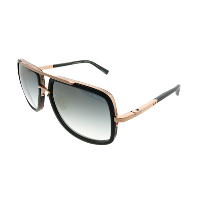 Dita Mach-one Drx-2030-l-blk-rgd-59 Unisex Aviator Sunglasses In Multi