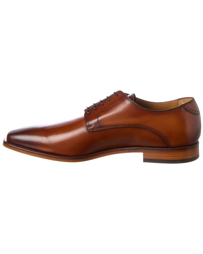 Shop Antonio Maurizi Plain Toe Leather Oxford In Brown
