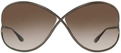 Shop Tom Ford Miranda Tf 130 36f Womens Round Sunglasses In Brown