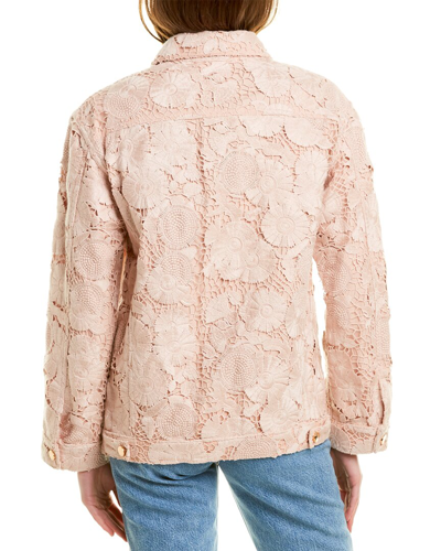 Shop Red Valentino Lace Jacket In Pink