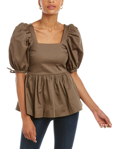 Shop Ted Baker Popsiee Top In Brown