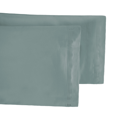 Shop Superior 650-thread Count 100% Egyptian  Cotton Lightweight  Plush Pillowcase Set In Blue