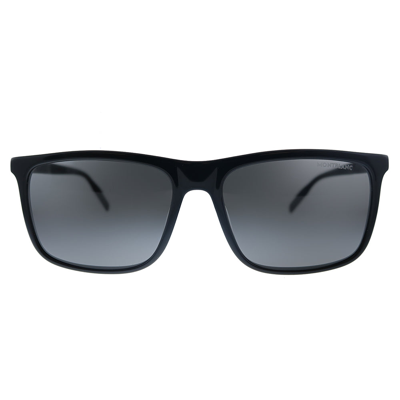 Shop Mont Blanc Montblanc Mb 0116s 001 Unisex Rectangle Sunglasses In Black