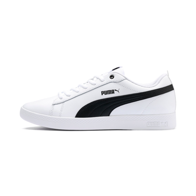 Puma Smash V2 Leather Sneaker In White- Black | ModeSens